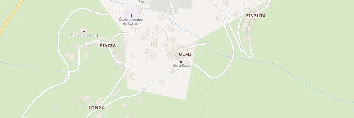 Plan du 329 Olmi à Canari