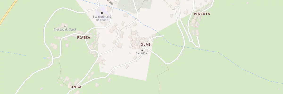 Plan du 331 Olmi à Canari