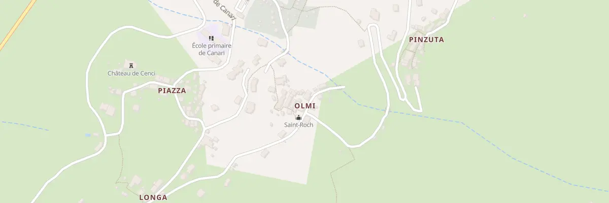 Plan du 322 Olmi à Canari