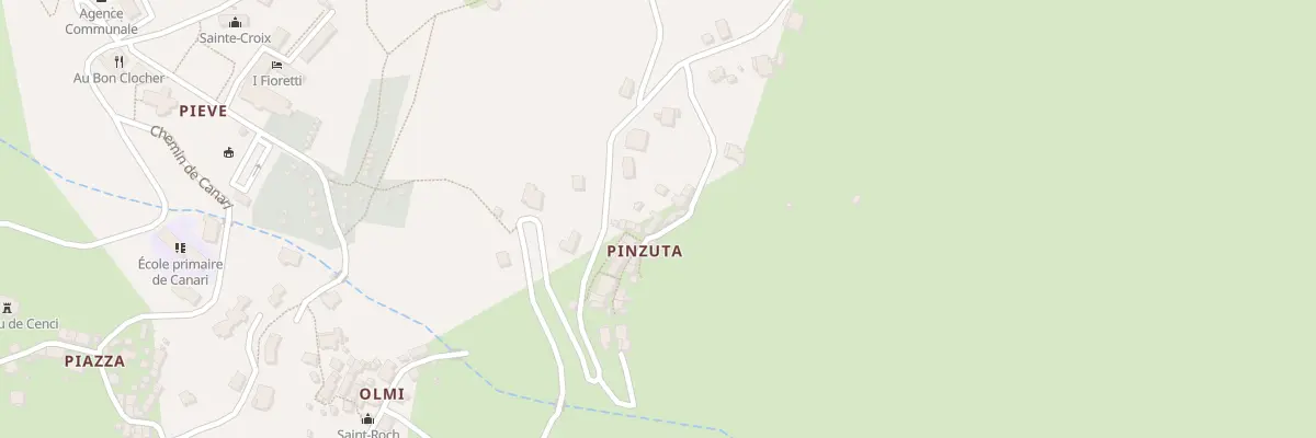 Plan du 23 Ham Pinzuta à Canari