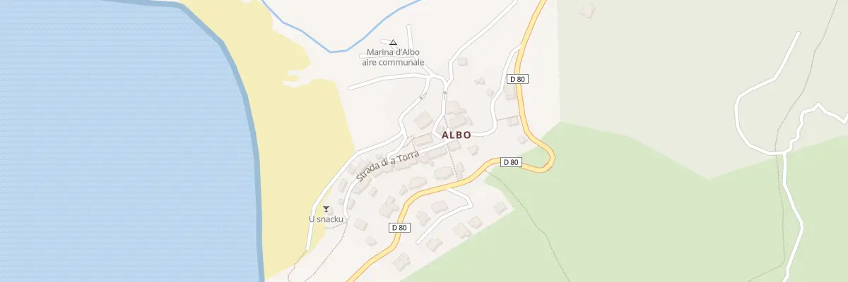 Plan du 54 Rte Strada Di A Torra à Ogliastro