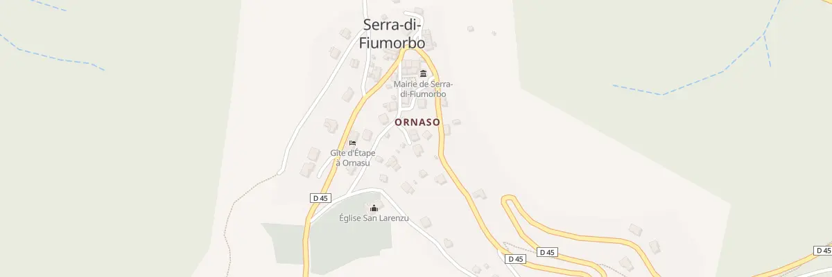 Plan du 5045A Ornaso à Serra-di-Fiumorbo