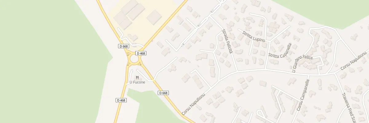 Plan du 253 San Cipriano à Lecci