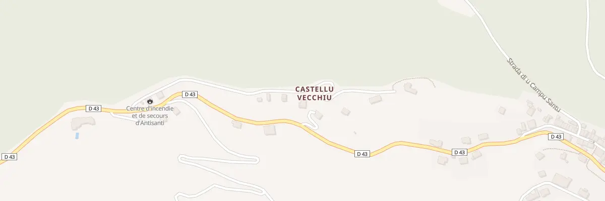 Plan du 5219 Castello Vecchio à Antisanti