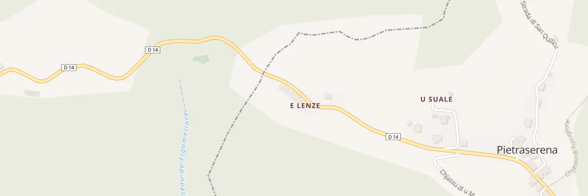 Plan du 5000 Lenze à Pietraserena