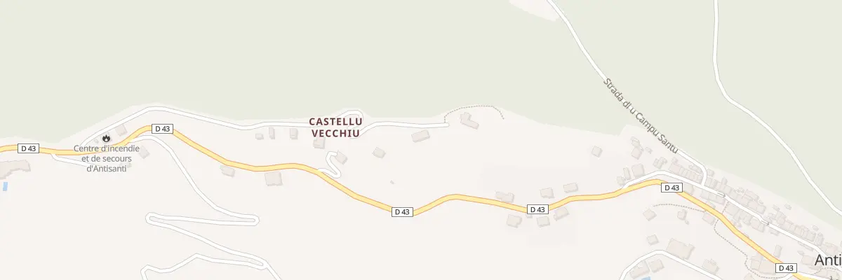 Plan du 5008 Castello Vecchio à Antisanti