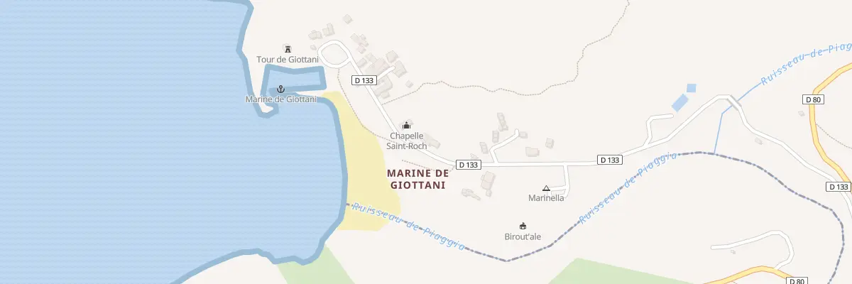 Plan du 25 Che A Marina Di Ghjottani à Barrettali