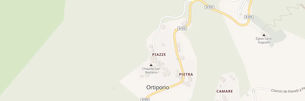 Plan du 19 Piazze à Ortiporio