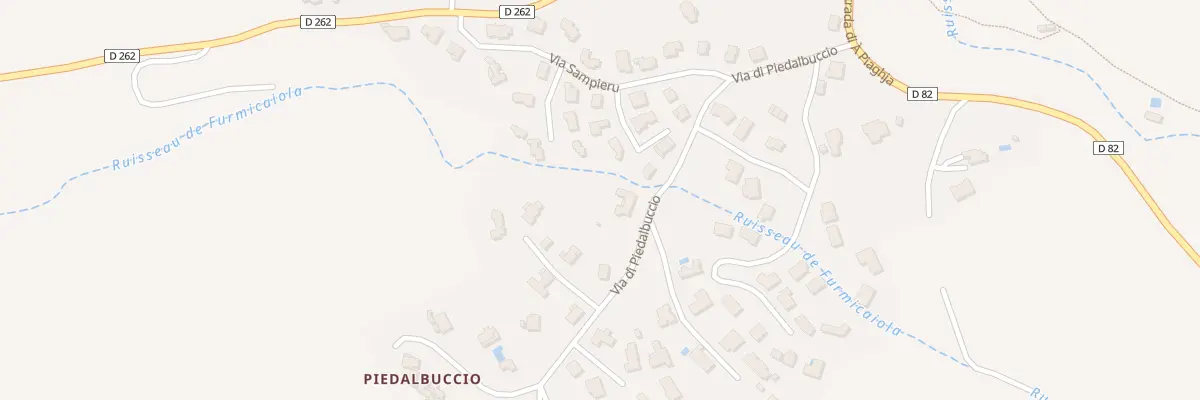 Plan du 232 Rue Via Di Piedalbuccio à Oletta