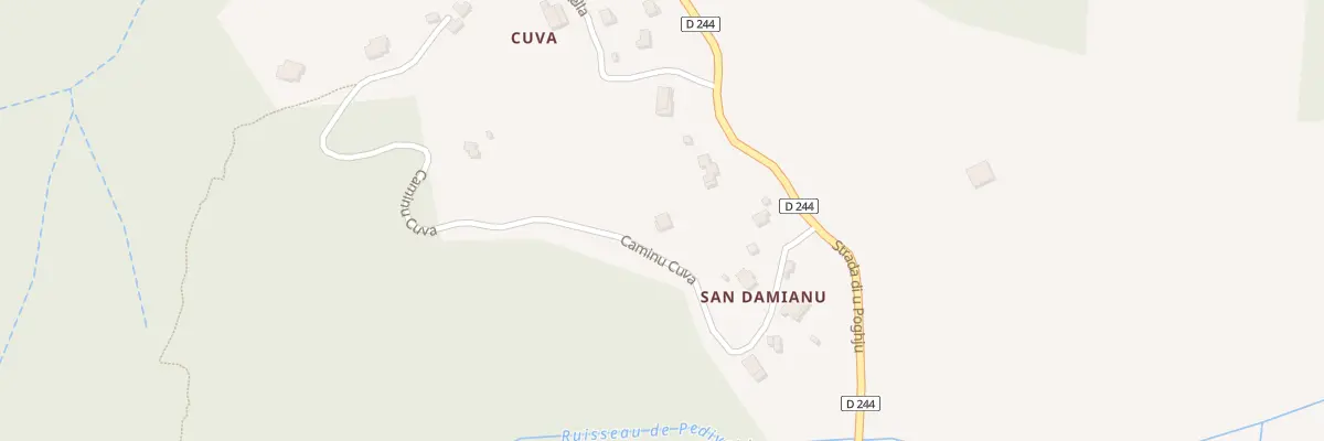 Plan du 6065 San Damiano à Prunelli-di-Fiumorbo
