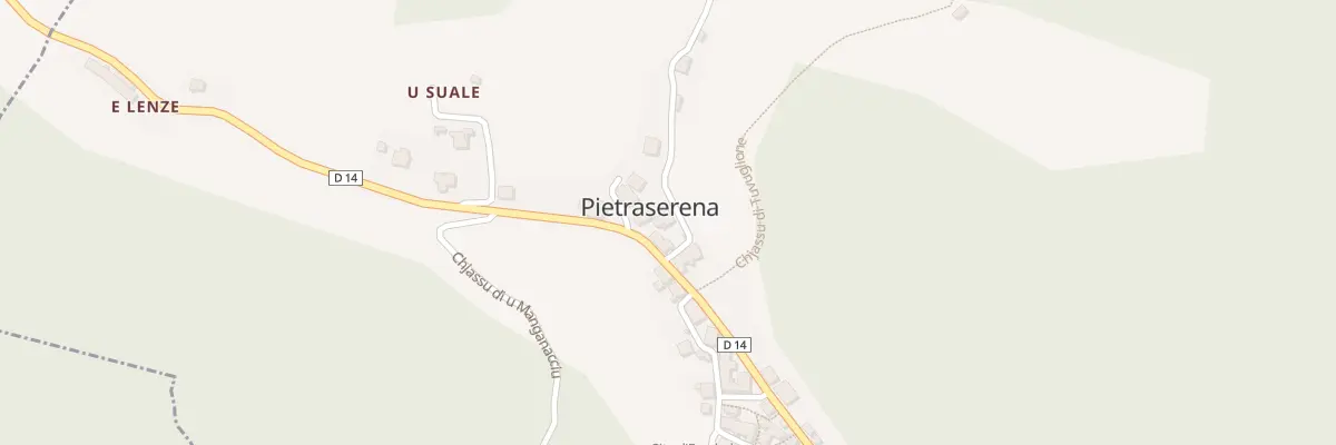 Plan de Pietraserena à Pietraserena