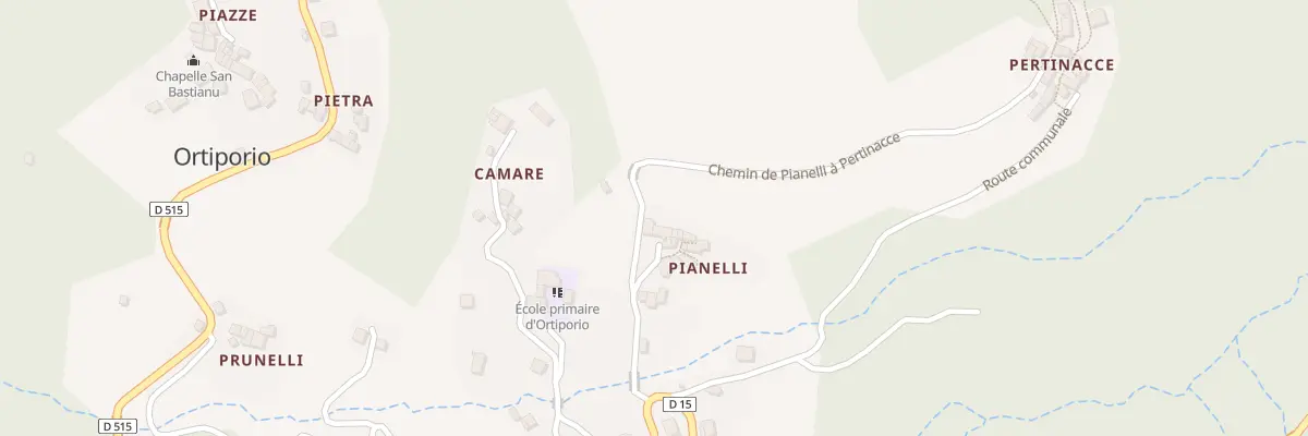 Plan du 72 Pianelli à Ortiporio