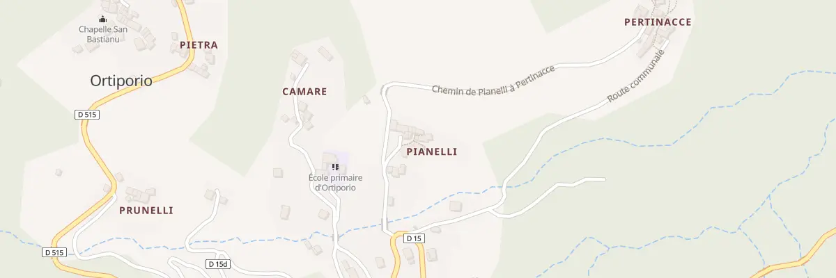 Plan du 75 Pianelli à Ortiporio