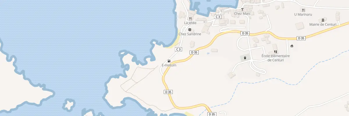 Plan du 1401 Porto à Centuri