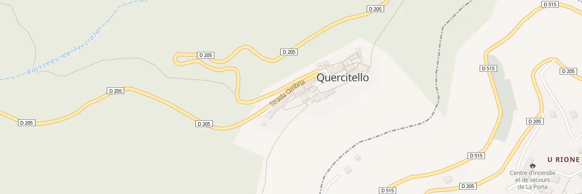 Plan du 60 Qua Carrughju Casanova à Quercitello