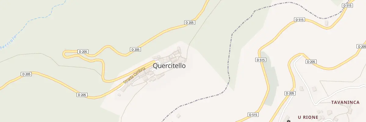 Plan du 5025 Quercitello à Quercitello