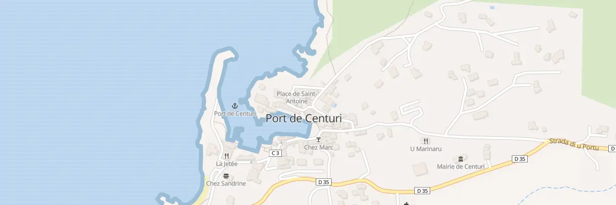 Plan du 122 Qua U Portu à Centuri