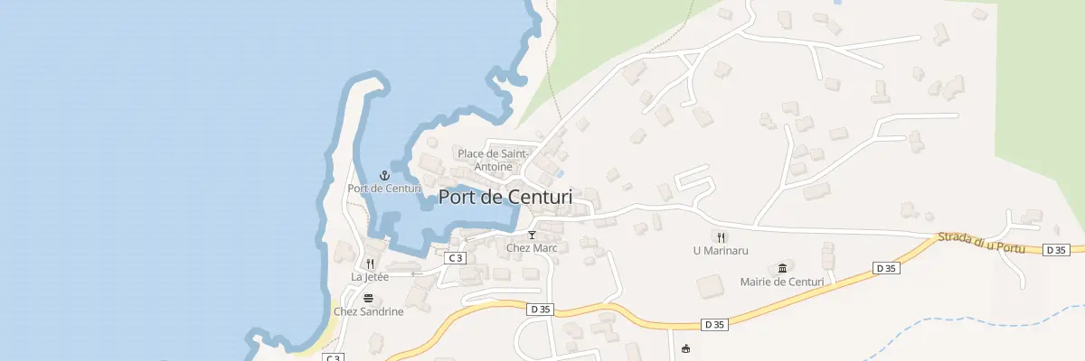 Plan du 5243 Porto à Centuri