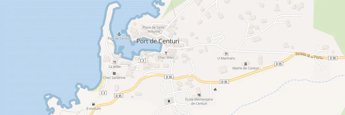 Plan du 102 Qua U Portu à Centuri