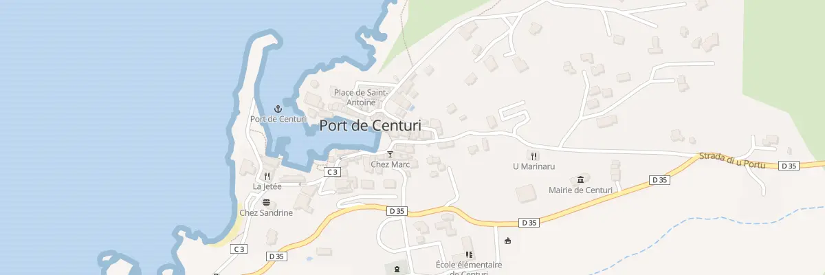 Plan du 5036 Porto à Centuri