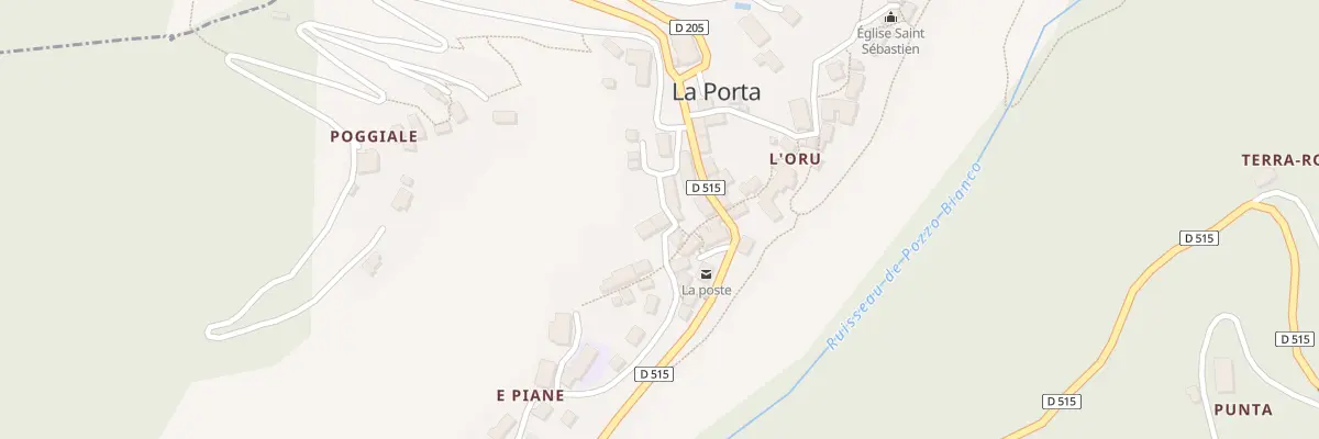 Plan du 1 Pl Piazza Di U Mercatu à La Porta