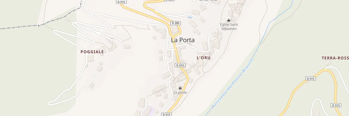 Plan du 1 Rue Stretta Di U Mercatu à La Porta