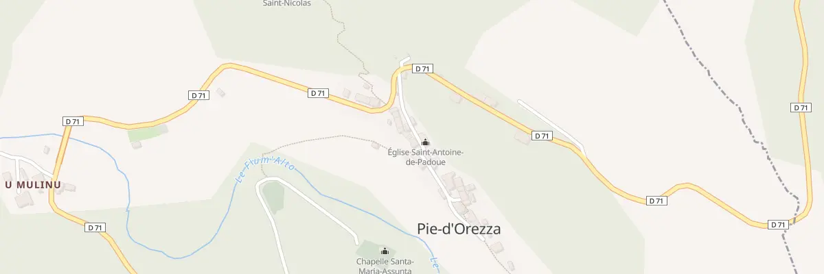Plan du 22 Pl Piazza A A Ghjesgia à Pie-d’Orezza