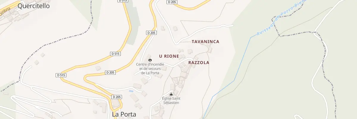 Plan du 5123 Rione à La Porta