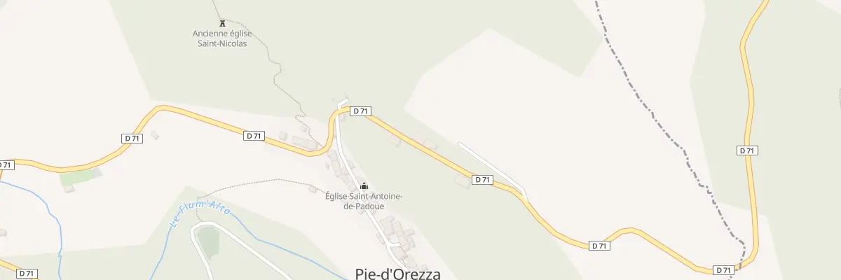 Plan du 3 Qua Entrada Di U Paese à Pie-d’Orezza
