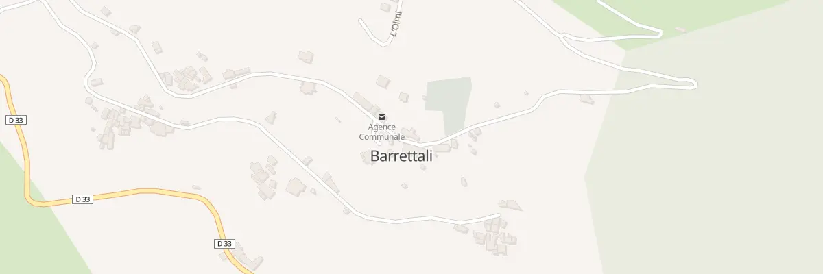Plan du 5036A Chiesa à Barrettali