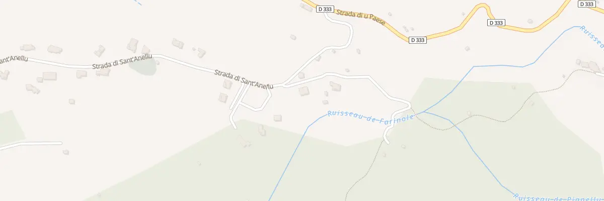 Plan de Ghiando à Farinole