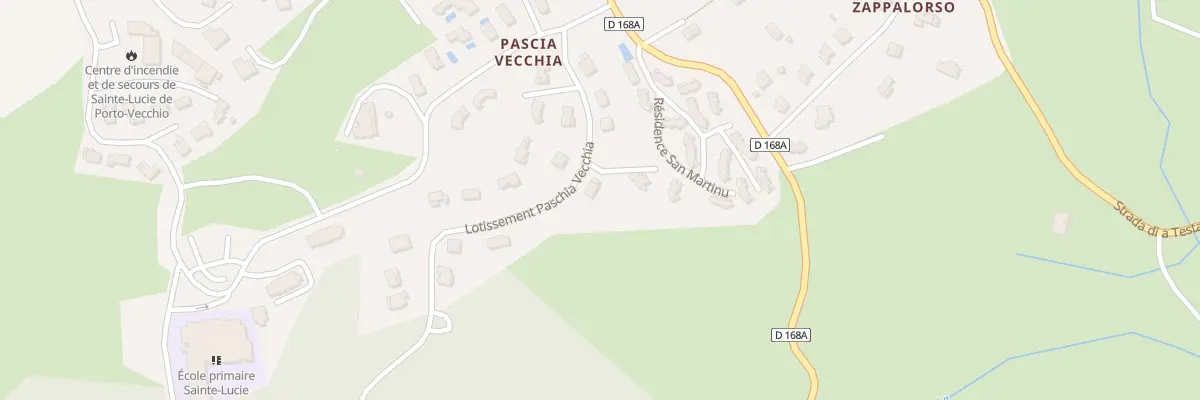 Plan du 14 Lot Communal de Pascia Vecchia à Zonza