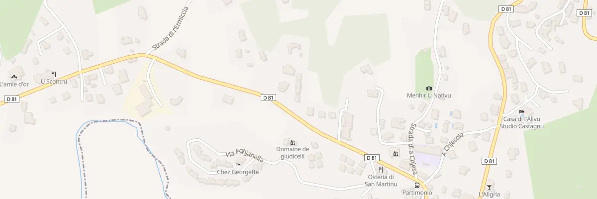 Plan du 752 Poretto à Patrimonio