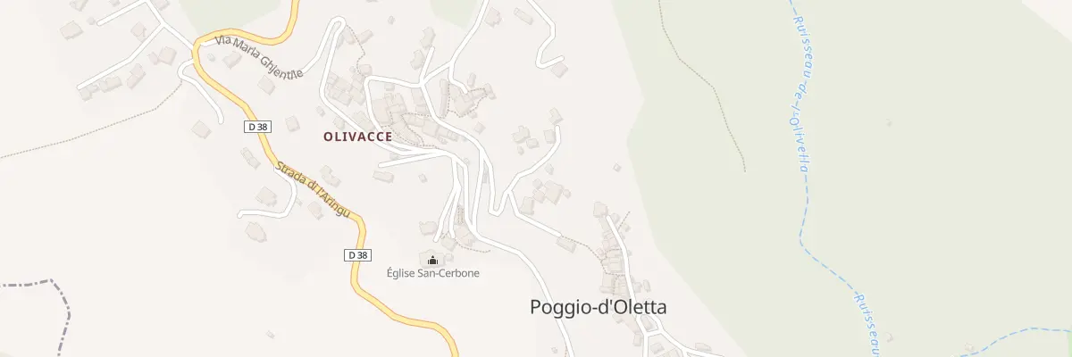Plan du 1668 Poggio à Poggio-d’Oletta