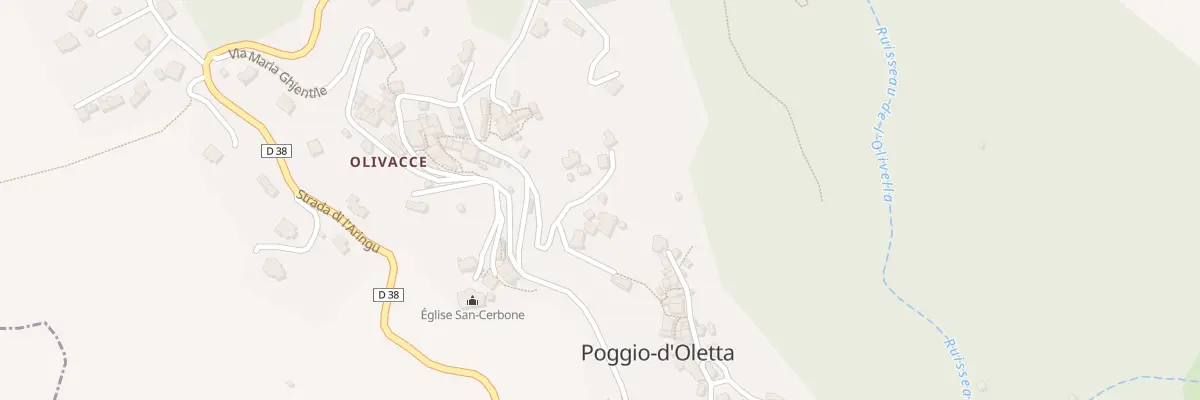 Plan du 1667 Poggio à Poggio-d’Oletta