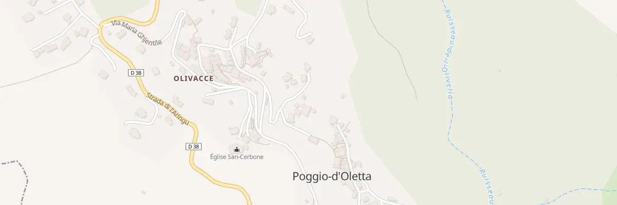 Plan de Poggio à Poggio-d’Oletta