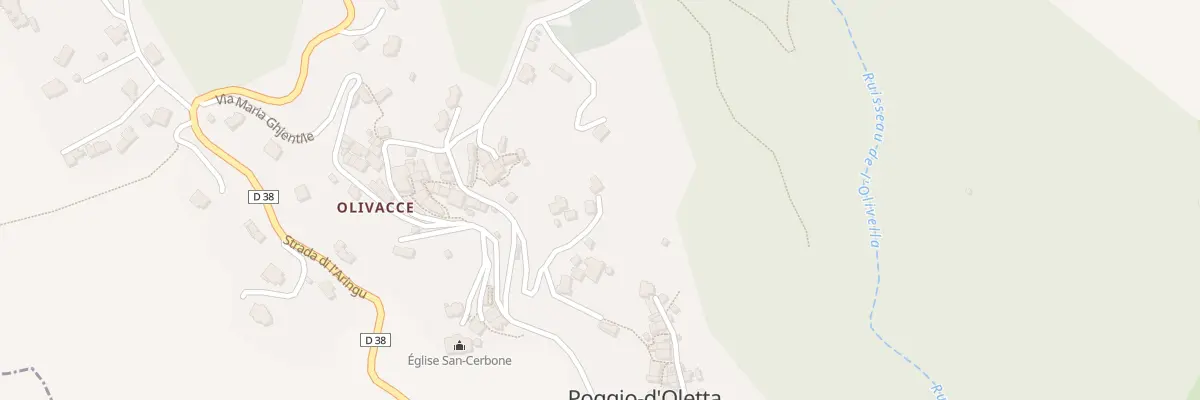 Plan du 5120 Olivacce à Poggio-d’Oletta