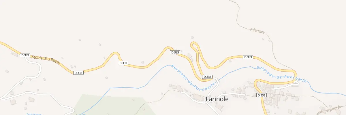Plan du 33 Vallicella à Farinole
