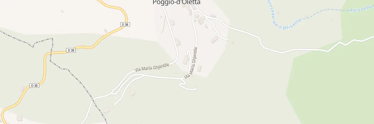 Plan du 33 Vìa Maria Ghjentile à Poggio-d’Oletta