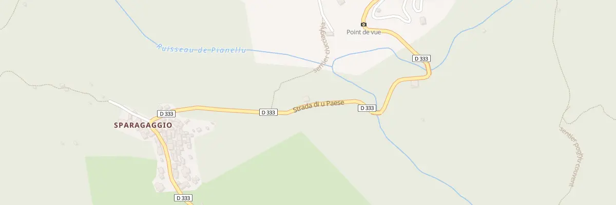 Plan du 5177 Pinzalone Castagneto à Farinole
