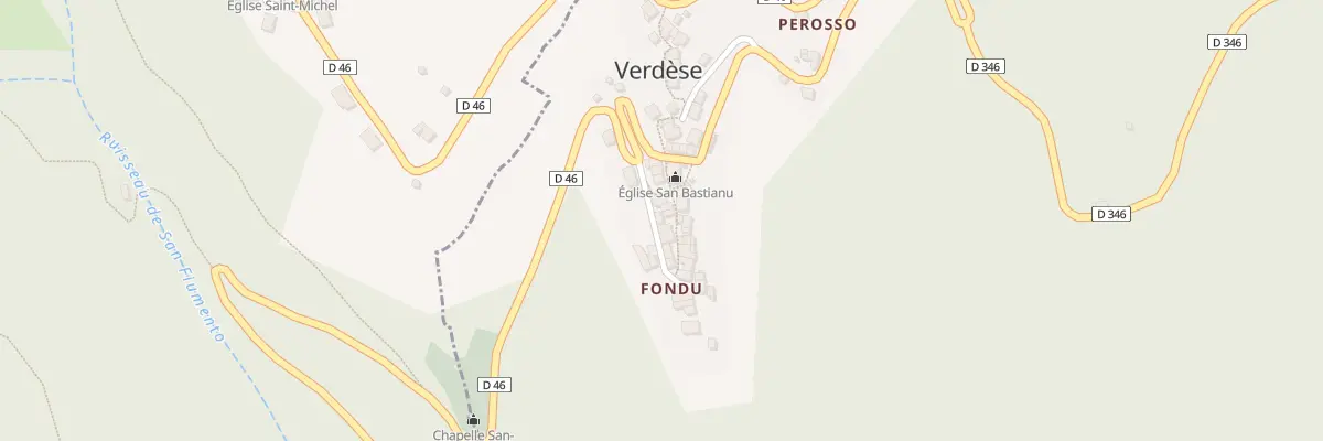 Plan du 61 Pl Piazza A A Chjesa à Verdèse