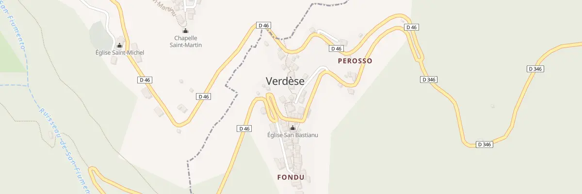 Plan du 5040 Verdese à Verdèse