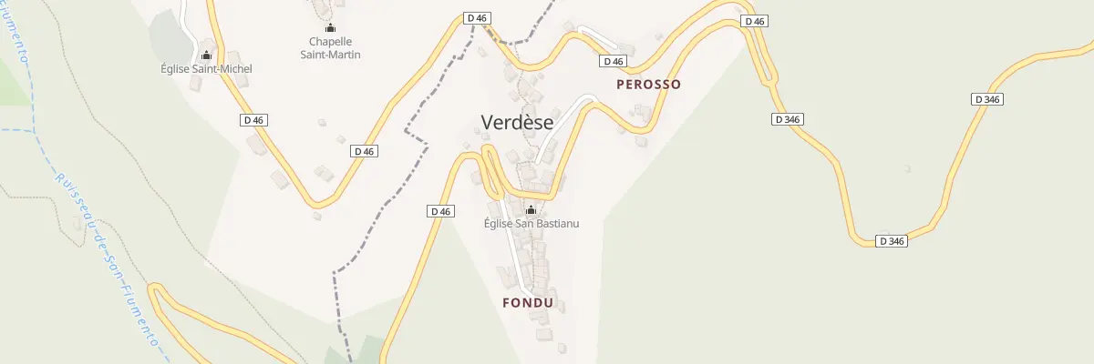 Plan du 5008 Verdese à Verdèse