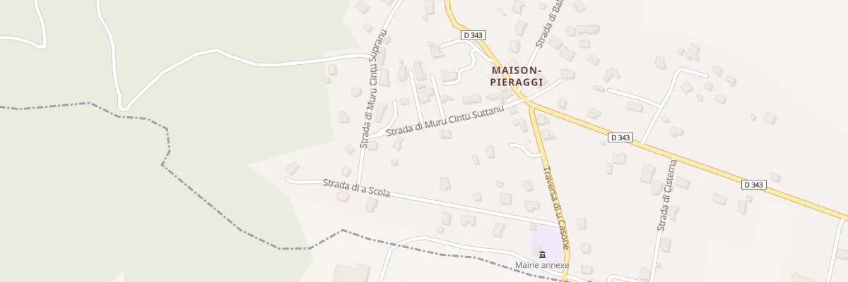 Plan du 5160 Casone Pieraggi à Pietroso
