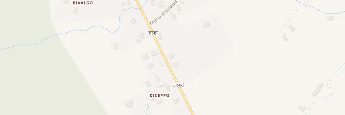 Plan du 1795 Rte Strada Di l’Acqua Acitosa à Serra-di-Fiumorbo