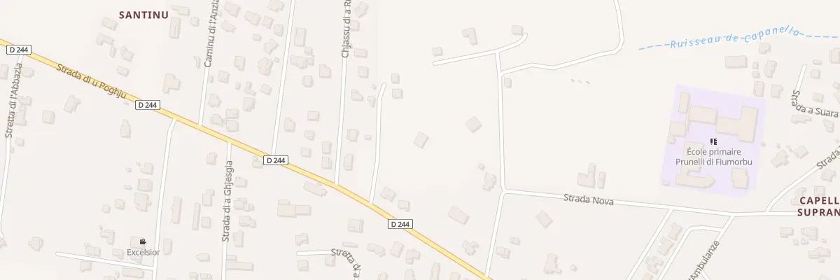 Plan du 332 Rte Strada Di U Poghju à Prunelli-di-Fiumorbo