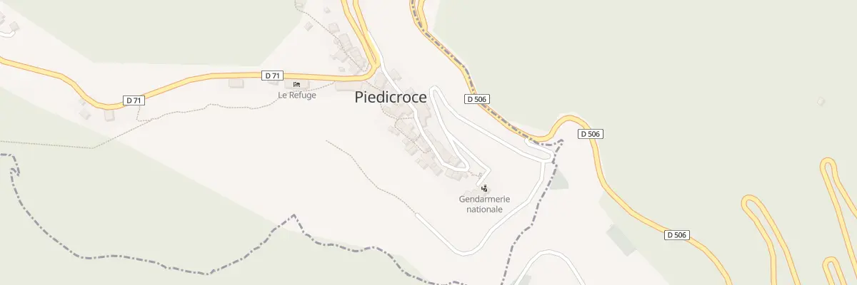Plan du 5070 Piedicroce à Piedipartino
