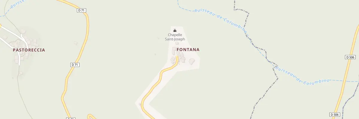 Plan du 5009 Fontana à Piedicroce