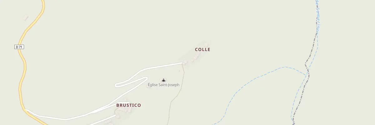 Plan du 5020 Colle à Carcheto-Brustico