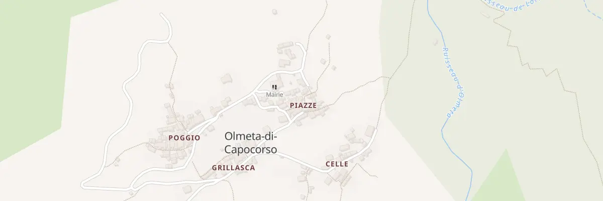 Plan du 134 Qua Piazze à Olmeta-di-Capocorso